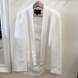 Who What Wear Off White Cape Style Blazer
